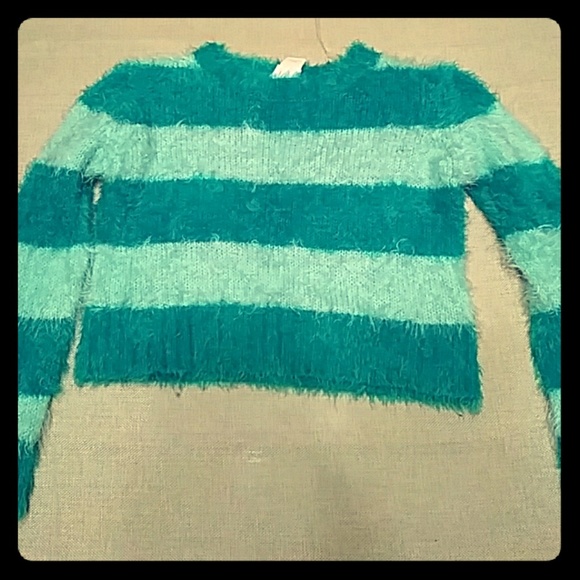 Girls teal short sweater - Picture 1 of 3